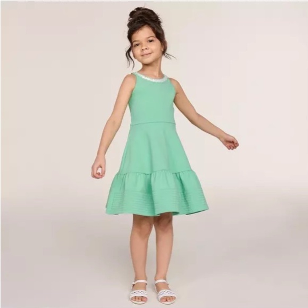 Janie & Jack Oval Trim Ponte Dress Size 2T